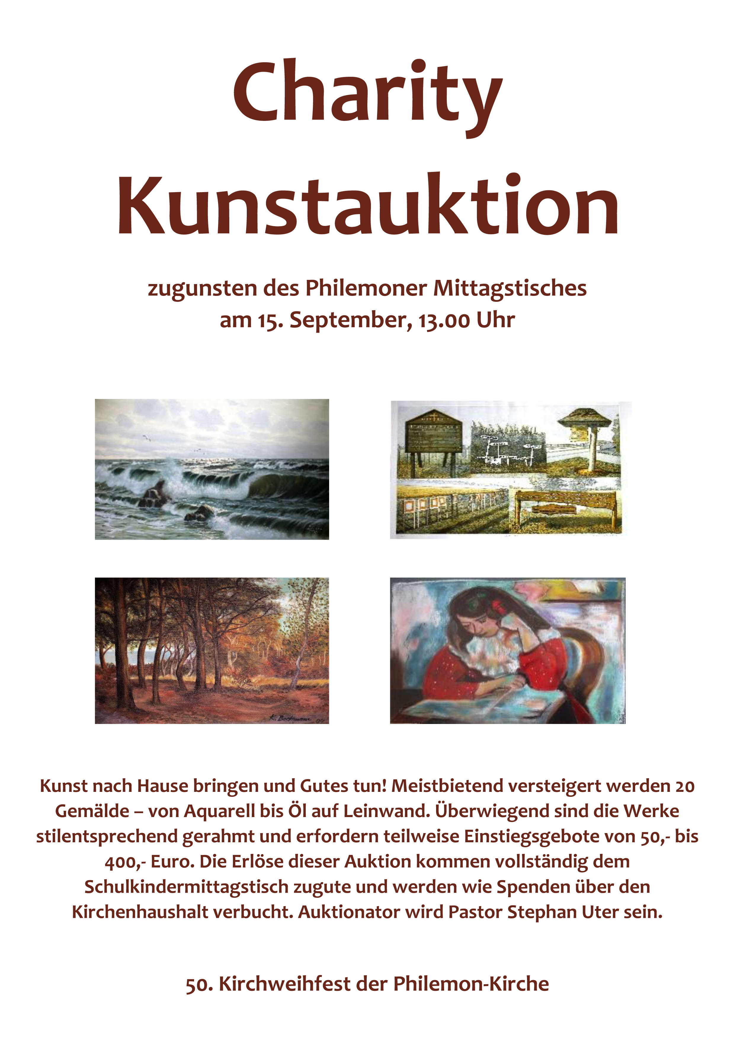 Plakat Kunstauktion